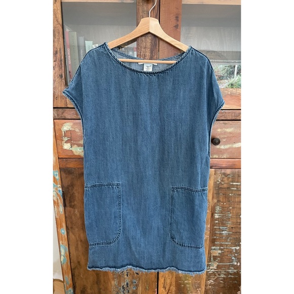 &denim Dresses & Skirts - Perfect Lyocell Denim Shift Dress